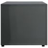vidaXL Szafka pod TV, szara, wysoki połysk 120x34x30 cm