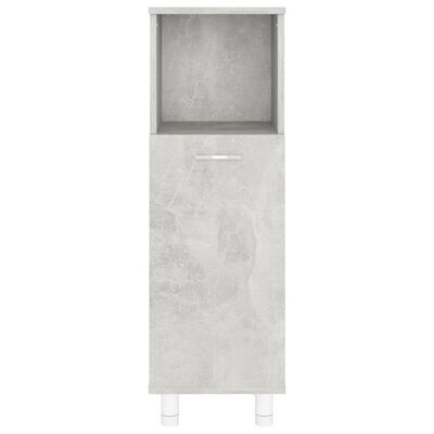 vidaXL Szafka łazienkowa, szarość betonu, 30x30x95 cm, płyta wiórowa