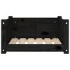 vidaXL Legowisko dla psa, czarne, 55,5x45,5x28 cm, lite drewno sosnowe