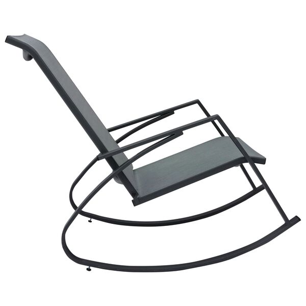 vidaXL Bujane krzesła ogrodowe, 2 szt., textilene, ciemnoszare