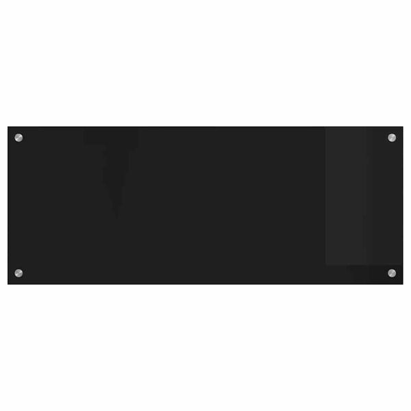 vidaXL Prz&oacute;d kuchenny Czarny 100 x 40 cm szkło hartowane