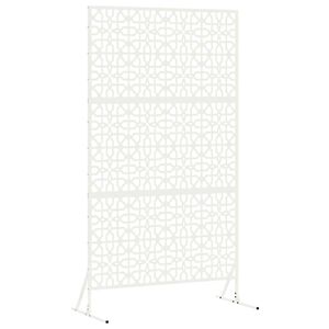 vidaXL Ekran prywatności 100 x 50 x 180 cm Stal Biały