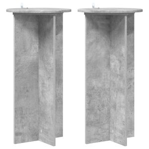 vidaXL Stojak na rośliny 2 pcs Betonowy szary 40 x 40 x 80 cm