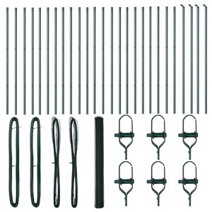 vidaXL Słupek ogrodzeniowy. Zielony 50 x 1,5 m (siatka 25 mm)