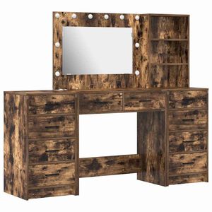 vidaXL Toaletka 3 szt. Dąb wędzony 78,5 x 41 x 135 cm