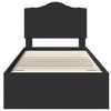 vidaXL Ramka ł&oacute;żka Czarny 100 x 200 cm Materiał drewnopochodny