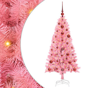 vidaXL Choinka R&oacute;żowy 120 cm PVC