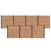 vidaXL Panel ogrodzeniowy 7 pcs WPC i aluminium brązowy