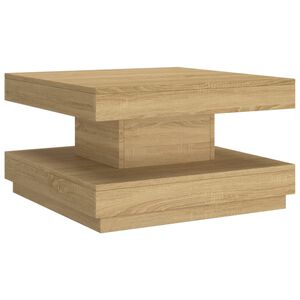 vidaXL Stolik kawowy, jasnobrązowy, 60x60x35 cm, MDF