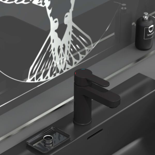 SCH&Uuml;TTE Bateria umywalkowa ELEPHANT z mieszaczem, matowa czerń