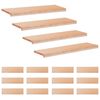 vidaXL Nakładki na schody 16 szt. 90 x 30 x 2 cm naturalny