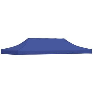 vidaXL Dach namiotu imprezowego, 3 x 6 m, niebieski