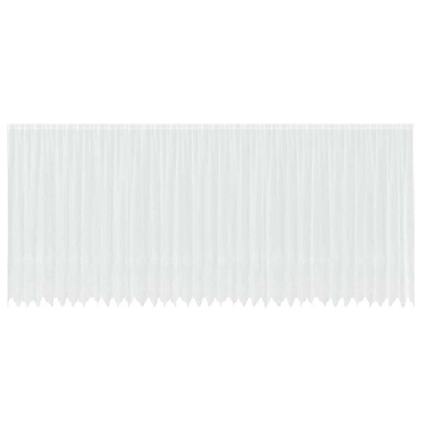 vidaXL Firanka Koronkowa z zasłonami Biały 240x900cm Poliester