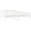 vidaXL Ł&oacute;żko dzienne bez materaca, białe, 90x200 cm, drewno sosnowe