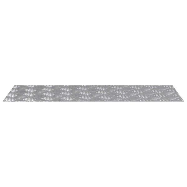 vidaXL Stopień Prostokątny 4 pcs Srebrny 80 x 30 cm Aluminium