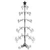 vidaXL Metalowa choinka świąteczna, do dekoracji, czarna, 150 cm