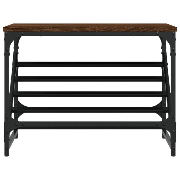 vidaXL Stojak na buty, brązowy dąb, 60x30x45 cm