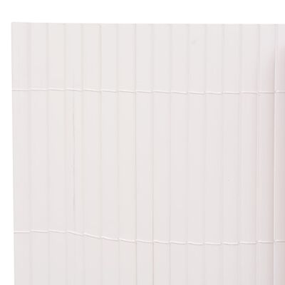 vidaXL Ogrodzenie dwustronne, 110x500 cm, białe