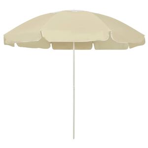 vidaXL Parasol plażowy, piaskowy ż&oacute;łty, 240 cm