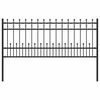vidaXL Ogrodzenie z pierścieniem Spike HORST 200 x 130 cm Czarny