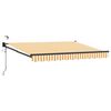 vidaXL Elektryczna Rozkładana Markiza Ż&oacute;łty i Biały 3 x 2,5 m