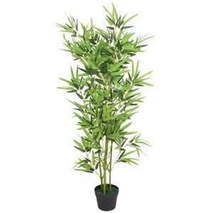 vidaXL Sztuczny bambus z doniczką, 120 cm, zielony