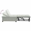 vidaXL Sofa Bed Jasnoszary 194 x 67 x 82 cm Aksamit