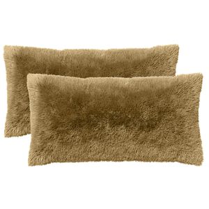 vidaXL Poduszka z poduszką HEERLEN 2 szt. jasnoszary Fleece PV