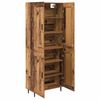 vidaXL Highboard 2 pcs Stare drewno Materiał drewnopochodny