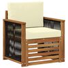 vidaXL Środkowa sofa ogrodowa naturalny