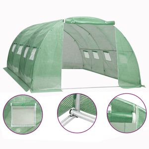 vidaXL Szklarnia ogrodowa, 16 m&sup2;, 4x4x2 m