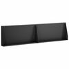 vidaXL Mur oporowy 2 szt. 80 x 12 x 30 cm Stal Czarny