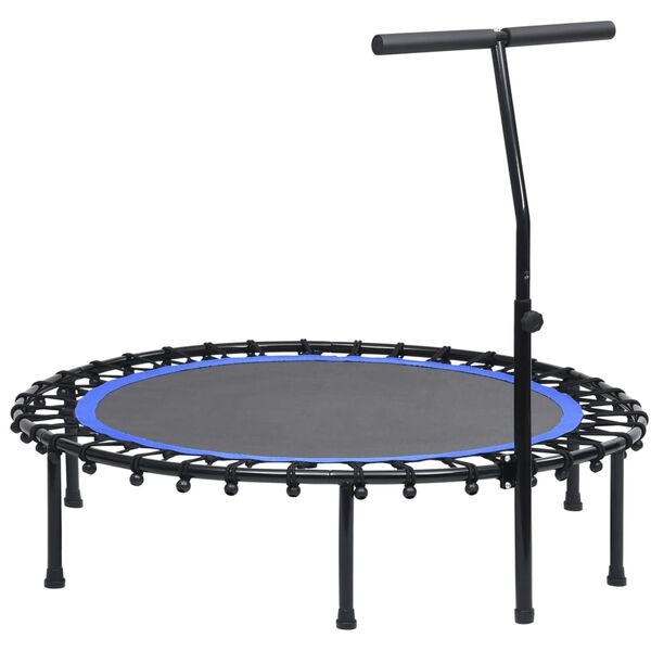 vidaXL Trampolina fitness z uchwytem i nakładką ochronną, 122 cm