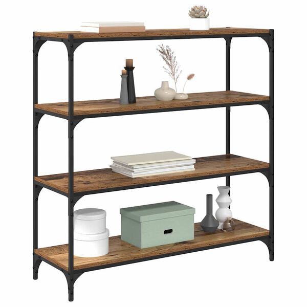 vidaXL Szafka na książki Stare drewno 100 x 33 x 100 cm