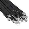 vidaXL Związywacz kablowy 25 szt. 7,9 x 800 mm Czarny