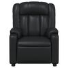 vidaXL Fotel rozkładany, czarny, sztuczna sk&oacute;ra