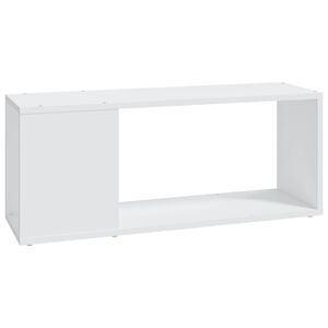 vidaXL Szafka pod TV, biała, 80x24x32 cm, materiał drewnopochodny
