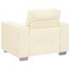 vidaXL Sofa Fotel Kremowy 100x77x82 cm Tkanina Kordowa