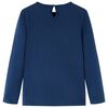 Koszulka dziecięca z długimi rękawami, granatowa, 140