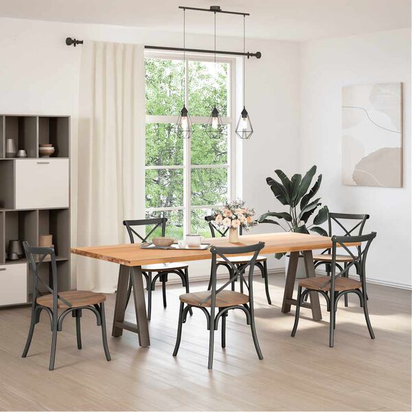 vidaXL Nogi do stołu jadalnego w kształcie litery A 2 szt. 50x(72-73) cm Stal