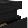vidaXL Szafka Nocna z szufladą 2 pcs Czarny Dąb 35 x 39 x 55 cm