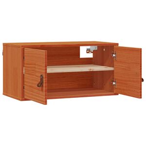 vidaXL Szafka ścienna Woskowy Brąz 60 x 30 x 30 cm Lite drewno sosnowe