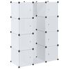 vidaXL Szafa modułowa z 9 przegrodami, 109x36,5x143 cm, biała