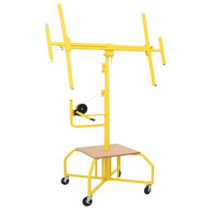 vidaXL Podnośnik do płyt gipsowych Ż&oacute;łty 300 x 107 x 330 cm Stal