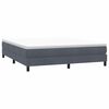 vidaXL Łóżko Box Spring bez materaca Ciemnoszary 180x210 cm Aksamit