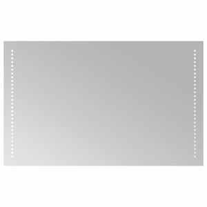 vidaXL Lustro łazienkowe LED przezroczysty 80 x 50 cm szkło hartowane