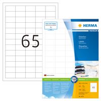 HERMA Etykiety samoprzylepne PREMIUM, 38,1x21,2 mm, 100 arkuszy A4