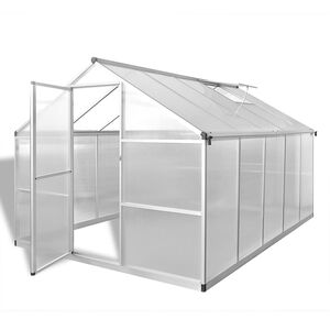 vidaXL Szklarnia ogrodowa wzmocniona aluminiową ramą, 7,55 m&sup2;