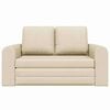 vidaXL Sofa Bed 60cm Kremowy tkanina