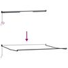 vidaXL Markiza zwijana Czarny 400 &times; 300 cm Poliester i aluminium